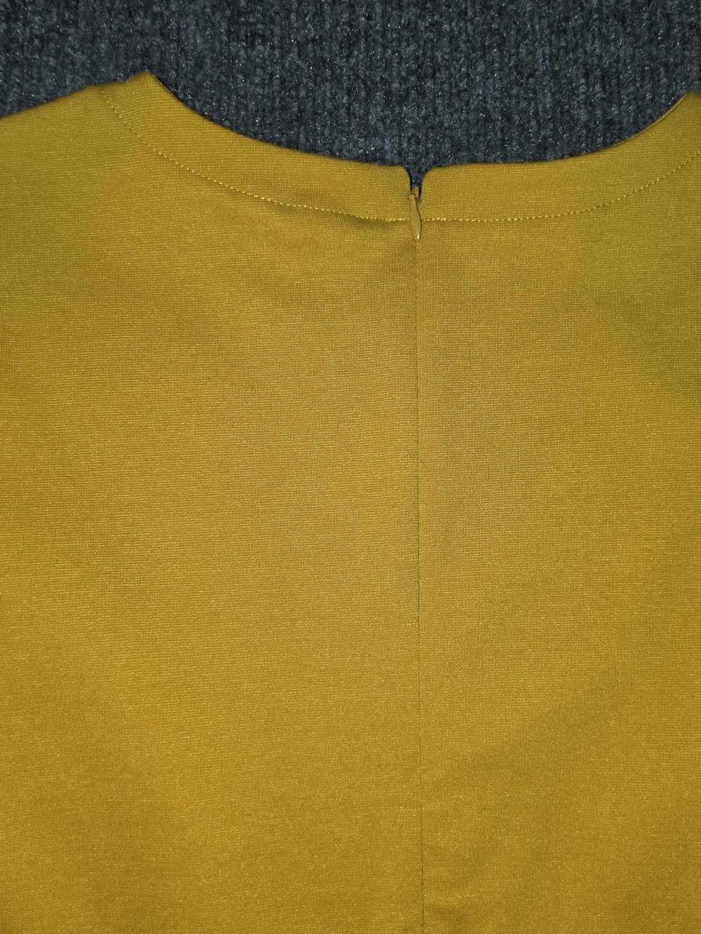 GAP Mustard Yellow Fit & Flare Mini Dress - Picture 4 of 4